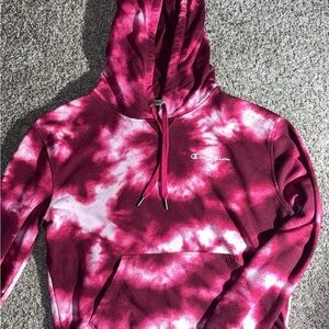 Champion Pink Tie-Dye Hoodie